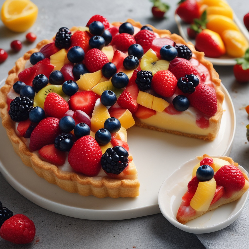 Elegant fruit tart