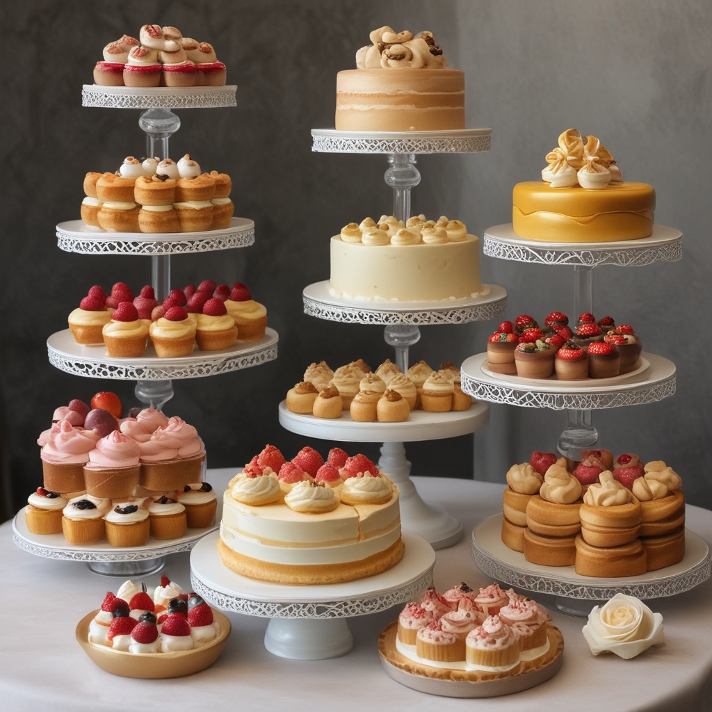 Elegant pastry display
