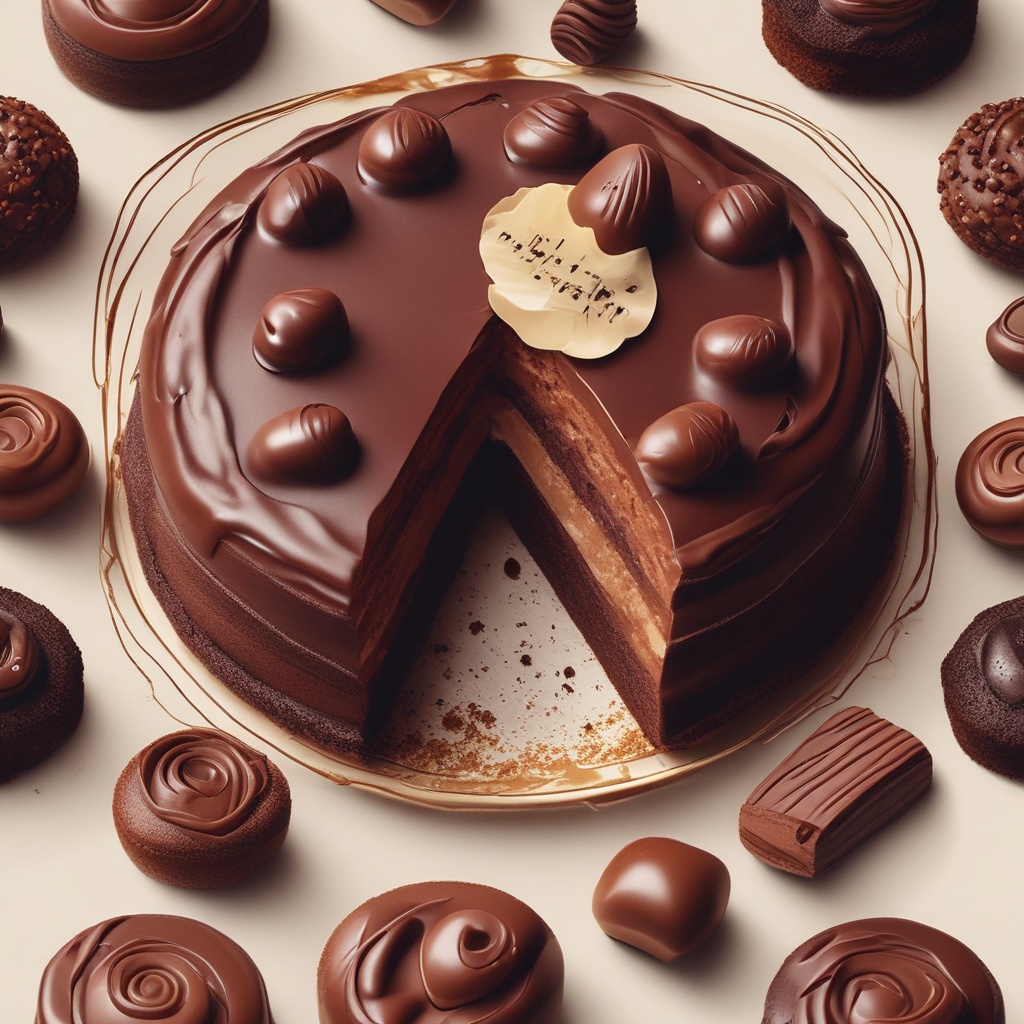 Exquisite chocolate pastry