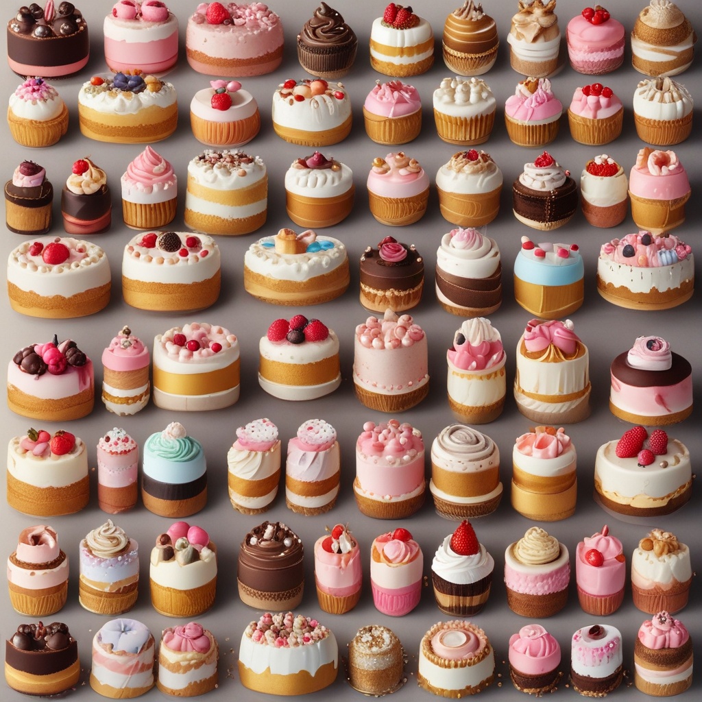 Luxurious cake selection